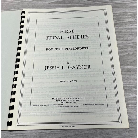 First Pedal Studies For The Piano By Jessie L Gaynor Beginner Lessons - Picture 5 of 8
